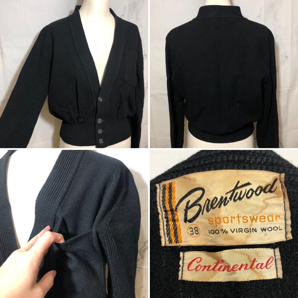 VTG 60’s Virgin Wool Unisex Cardigan